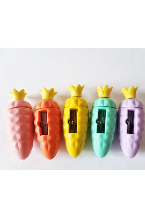 Modellino-Pineapple Shaped Pencil Sharpener with Color Selection - 1 Piece 1
