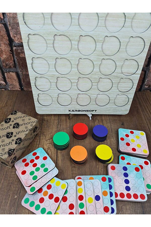 karbonsoft Montessori Egitici Ahsap Oyuncak, Egitici Kutu Oyunu, Ahsap Esleme Oyuncagı, Renk Esleme-Bulmaca