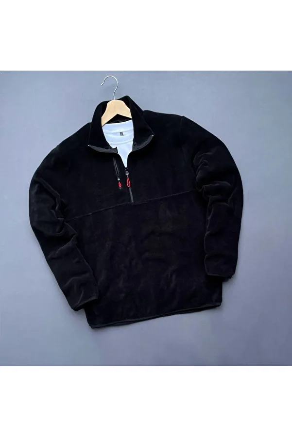 VİPER-Side Pocketed Fleece Jacket Regular Fit with Waist and Sleeve Elastic 1