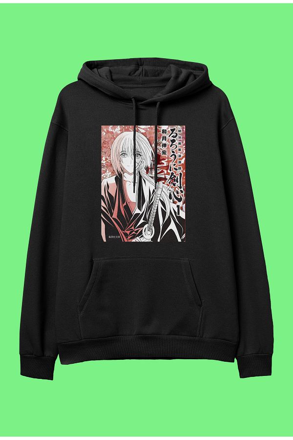 ZOKAWEAR Rurouni Kenshin Kenshin Himura special design anime hooded sweatshirt hoodie Trendyol
