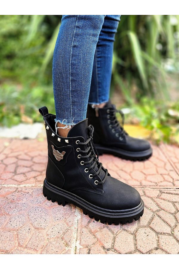 Bootie sneakers black store