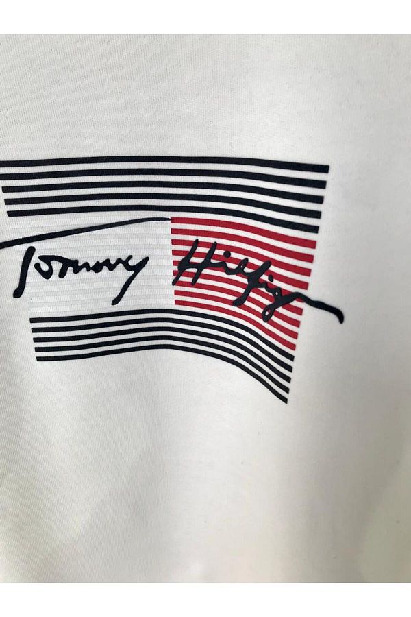 Tommy signature organic cotton hot sale sweatshirt