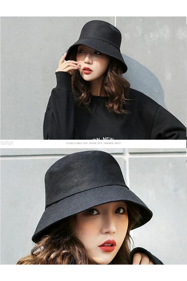 Y MODA Black Bucket Hat Fisherman Hat Trendyol