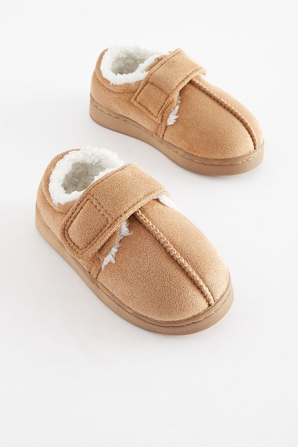 Next Baby Cream Fleece Lined Banded Slippers Home Shoes Trendyol