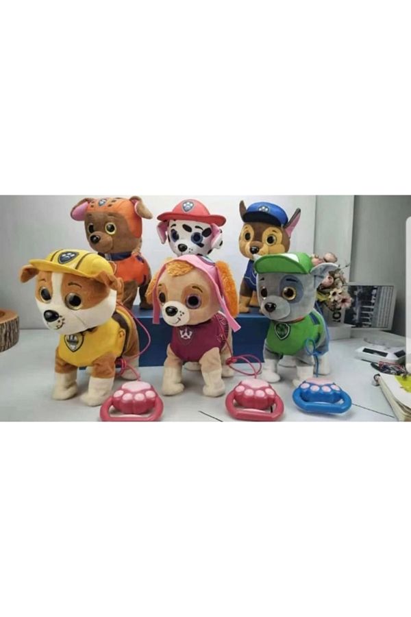 Sekk O Paw Patrol Dog Walking Singing Collared Plush Toy Blue Color Trendyol