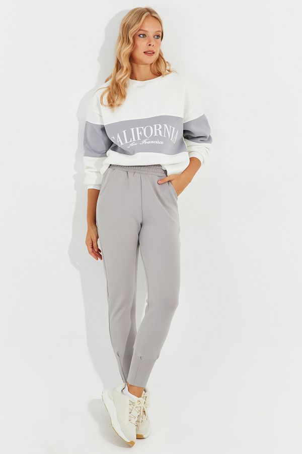 Cool Sexy Sweatpants Gray Slim Trendyol