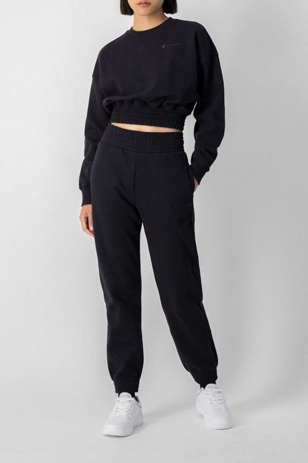 Champion-Sweatshirt Damen / Mädchen SCHWARZ 1