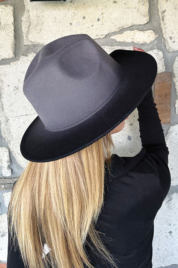 Trend Alaçatı Stili-Cowboyhut in Anthrazit für Damen ALC-X11087 1