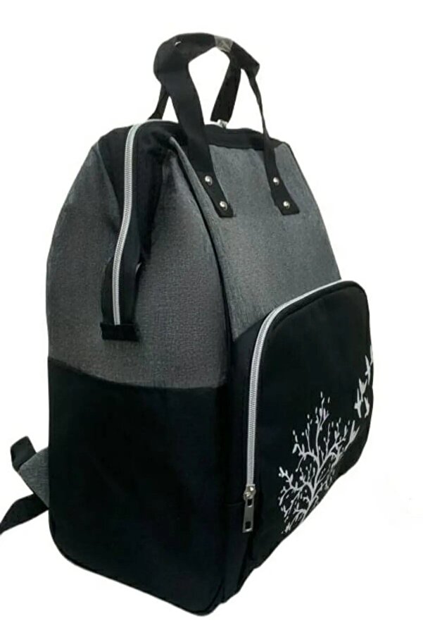 DSD BAG Anne Bebek Bakım Sırt Çantası Biberon Termoslu Sıvı Geçirmez Askı Aparatlı