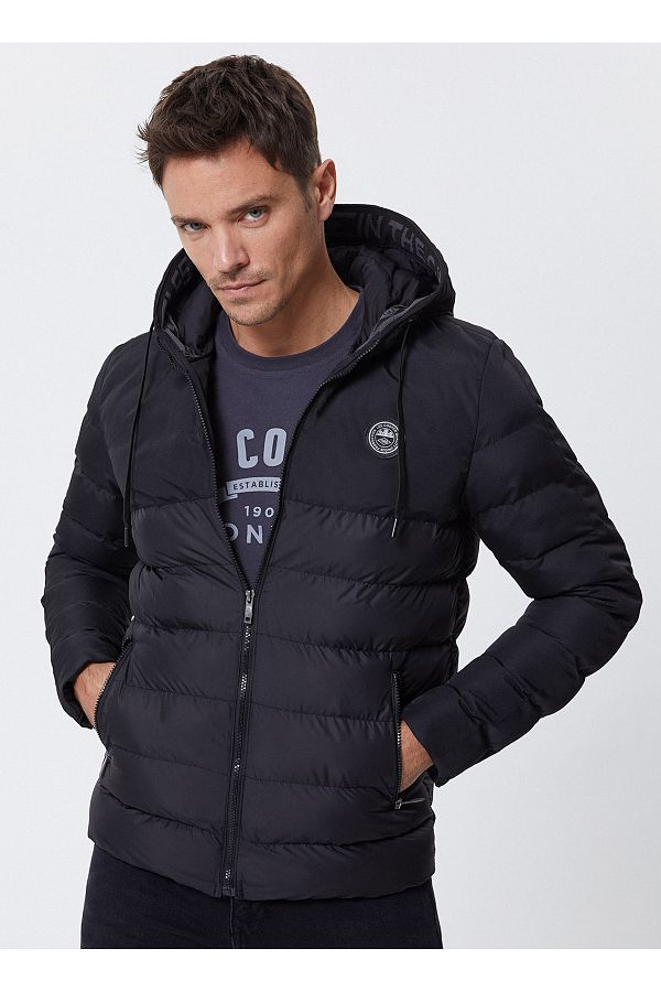 Lee Cooper Winter Jacket Black Relaxed Trendyol