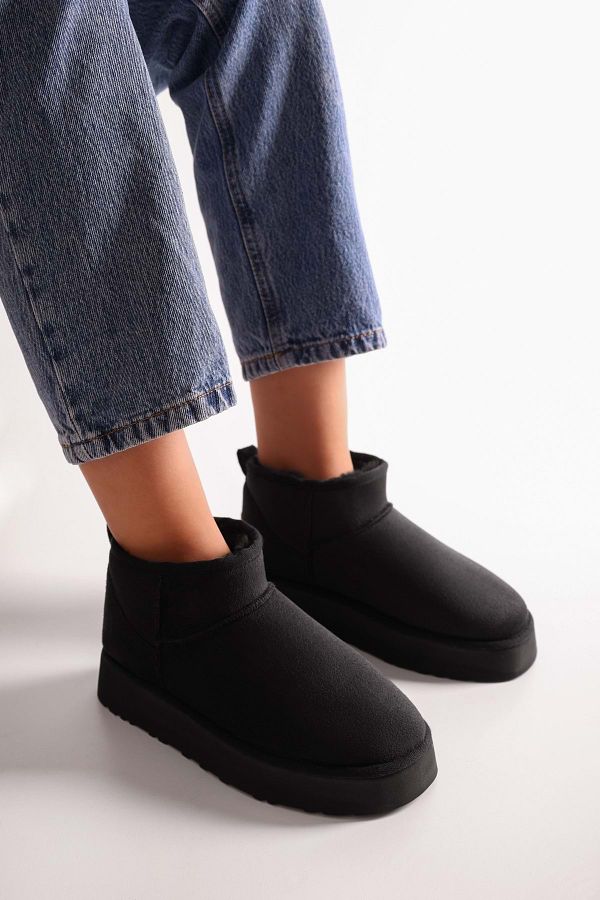 Flat furry boots discount