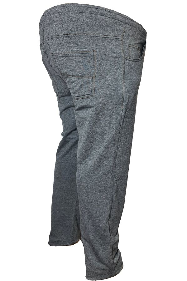 Thomas Breitling Unisex Large Size Gray High Waisted Jeans Look Tracksuit Bottom Trendyol