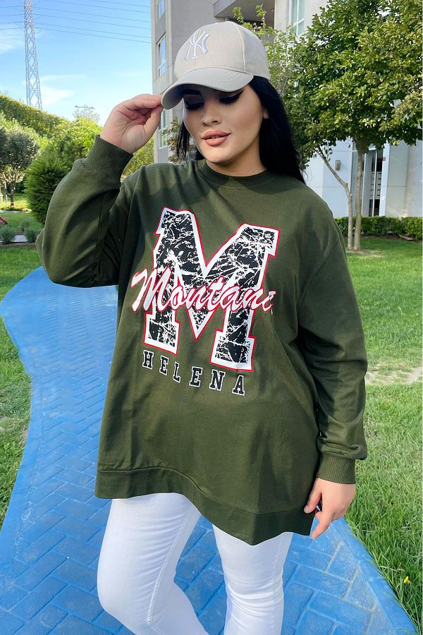 Sweatshirt with slits clearance