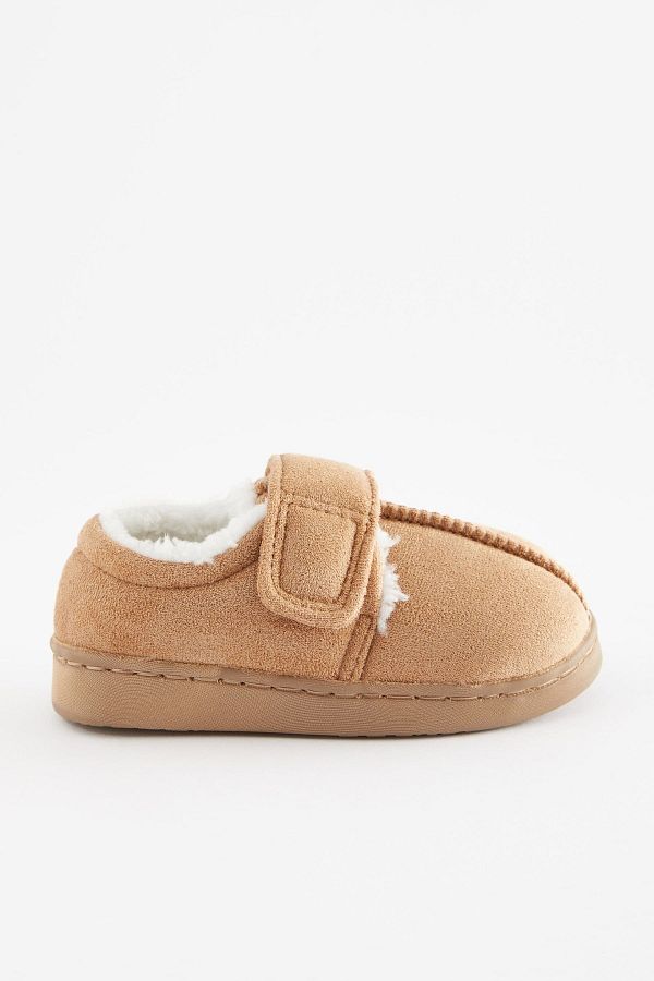 Next Baby Cream Fleece Lined Banded Slippers Home Shoes Trendyol