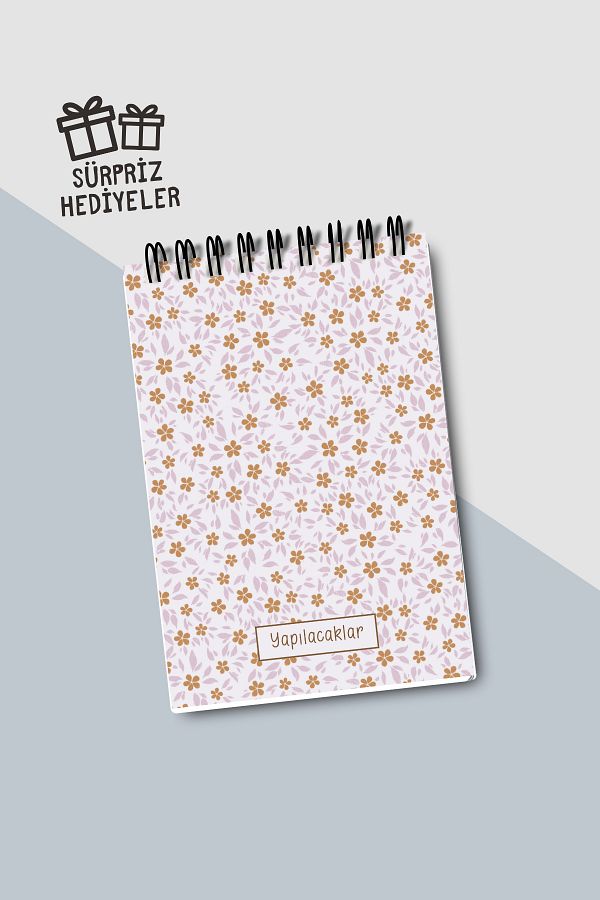 Eldesen Tasarım-Do List A6 Notebook with Flexible Cardboard Cover, Mini Notebook 1
