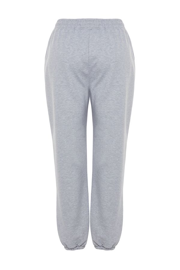 Trendyol Curve Gray Jogger Elastic Knitted Sweatpants