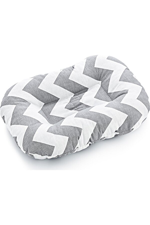 Babyjem Emzirme Yastığı Gri Zigzag 109