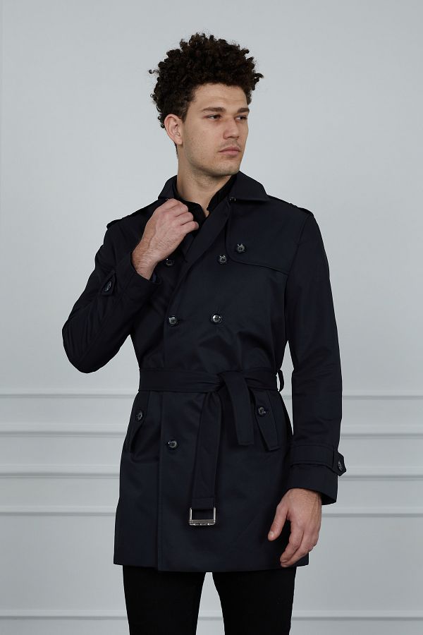 Slim fit trench coat on sale