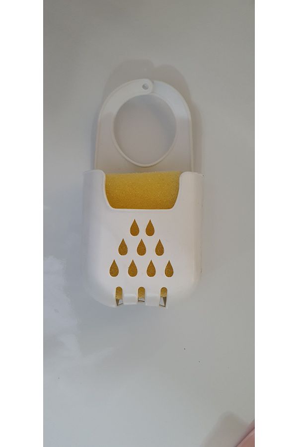 Pasta34-Set practic de bureți pentru vase suspendate (cu cadou burete) alb 1