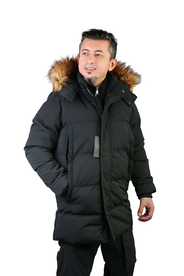 Lumberjack M A dan Men s Hooded Parka 101347079 Black Trendyol