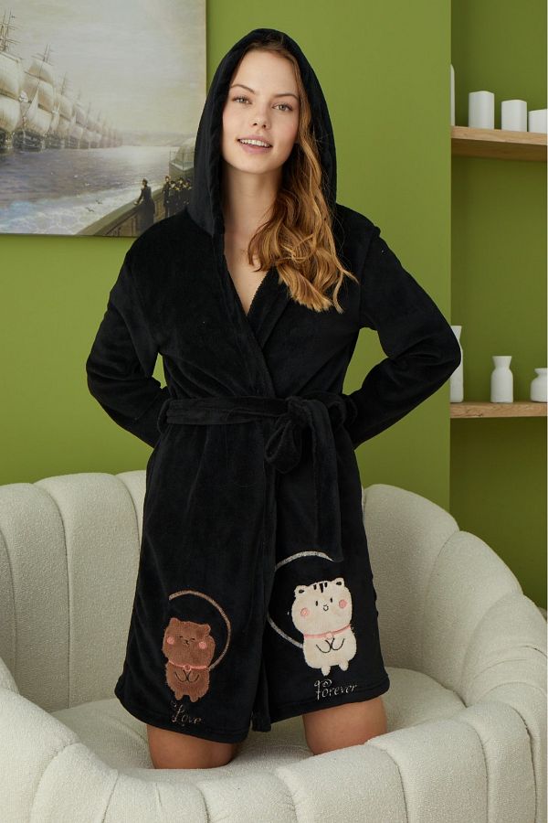 Fleece dressing gown womens outlet