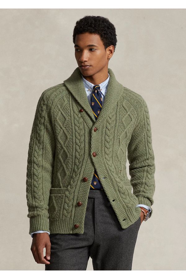 Ralph lauren shawl cardigan 2025