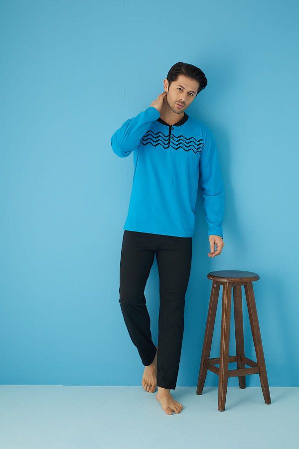 Ayans Pijama-Single Jersey Thin Long Sleeve Pajama Set 1