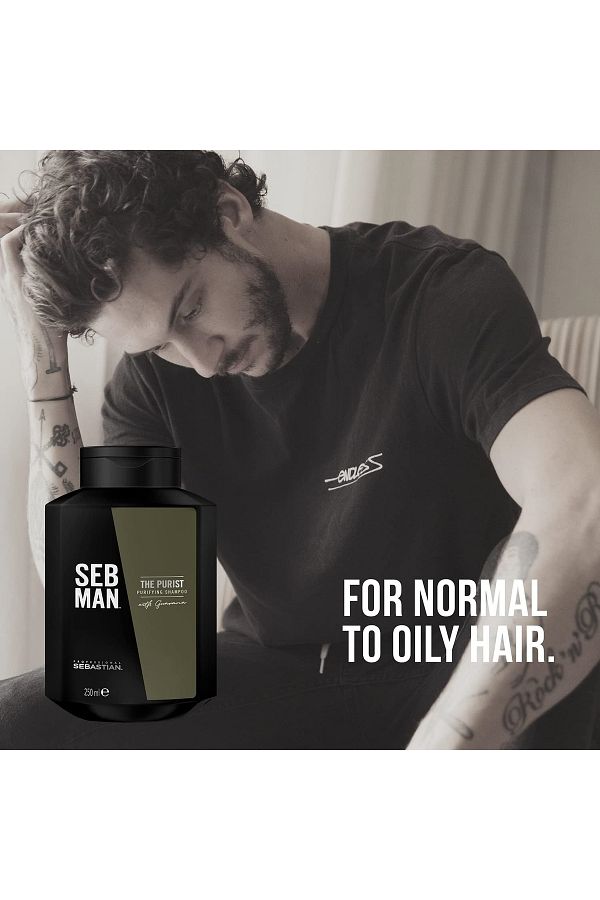 SEBASTIAN-Seb Man The Purist - 250ml Anti-Itching and Anti-Dandruff Shampoo 1