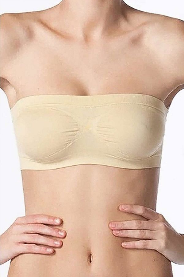 Nbb 5 Pieces Unassisted Lycra No Cup No Underwire Strapless No Straps Women s Bustier Bra Trendyol