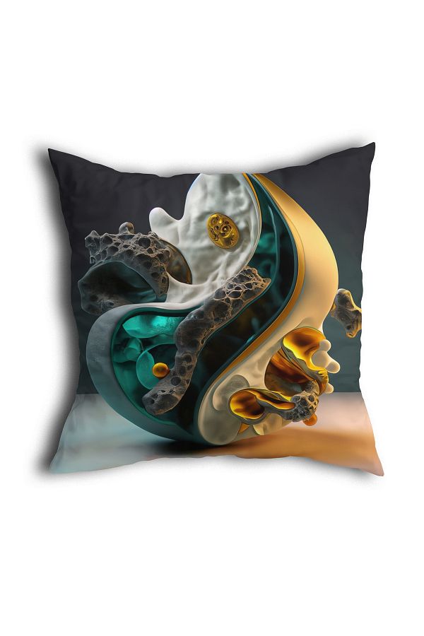 Filamente-Double Sided Digital Art Patterned Digital Printing Throw Pillow Cover (High Quality Microcomb Fabric) 1