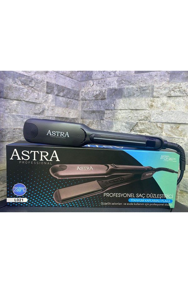 Astra Hair Straightener Black Titanium Plate