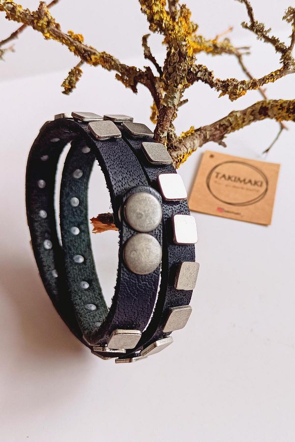 Leather and metal jewelry clearance