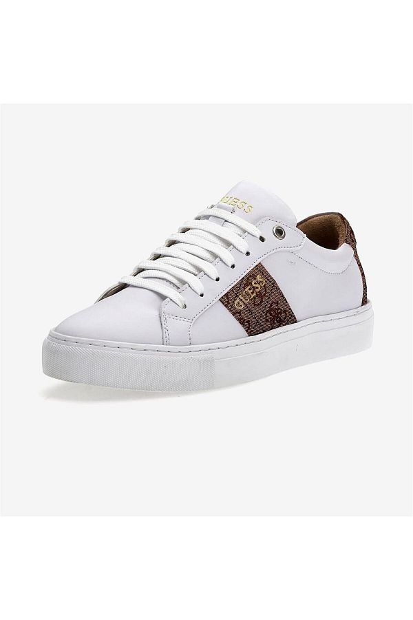 Guess wedge sneakers white discount