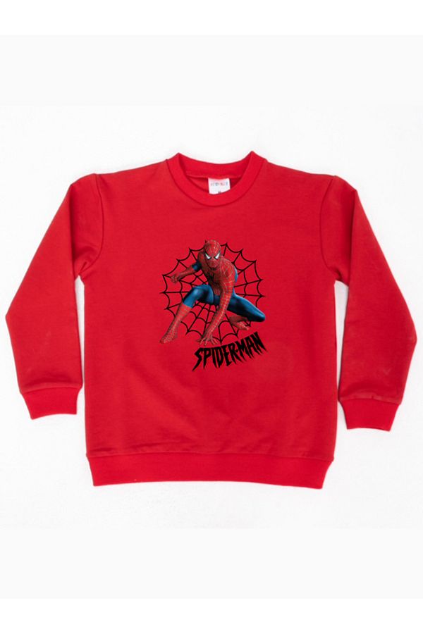 SPIDERMAN-printed spiderman cotton fabric children's sweatshirt 1