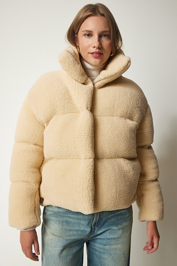 Outerwear Ecru Faux Fur Parka Next Sixth June OVERSIZED PUFFER