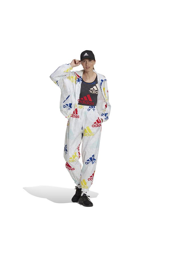 Multi coloured adidas tracksuit sales
