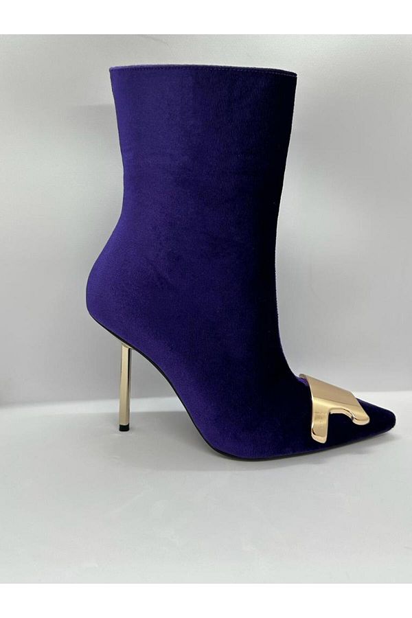 Purple and gold boots sale