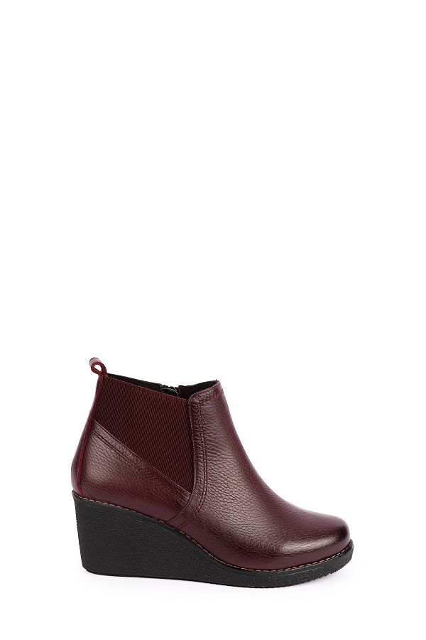 Elile Shoes-Genuine Leather 34-35-41-42 Size Wedge Heel Women's Boots 1