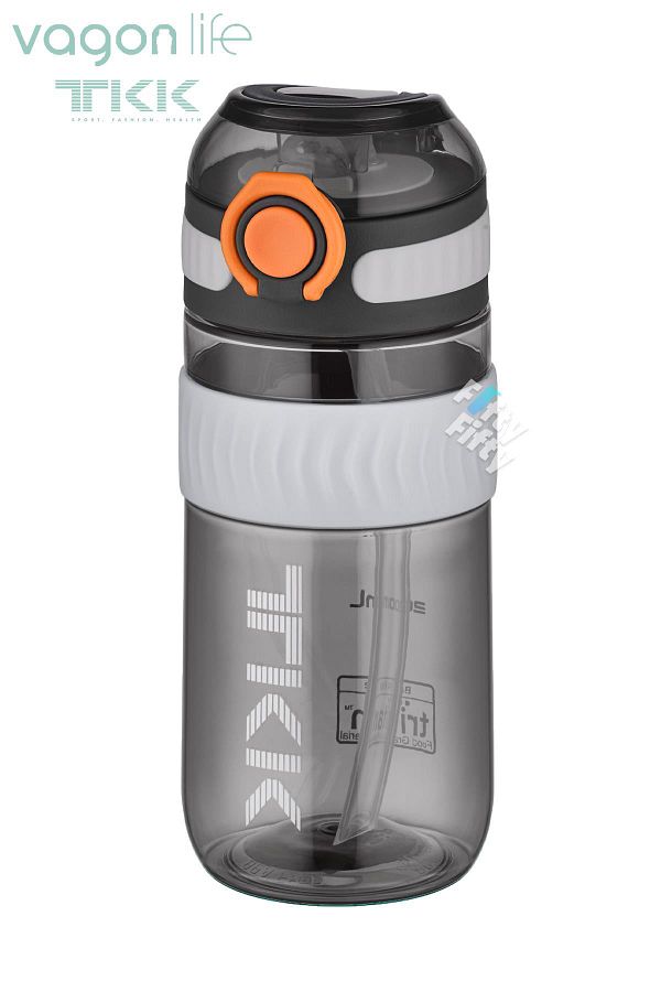 Vagonlife-TKK 550 ML Bpa Free Tritan Water Flask with Straw and Carrying Handle FFTKK1016-550ML with Straw 1