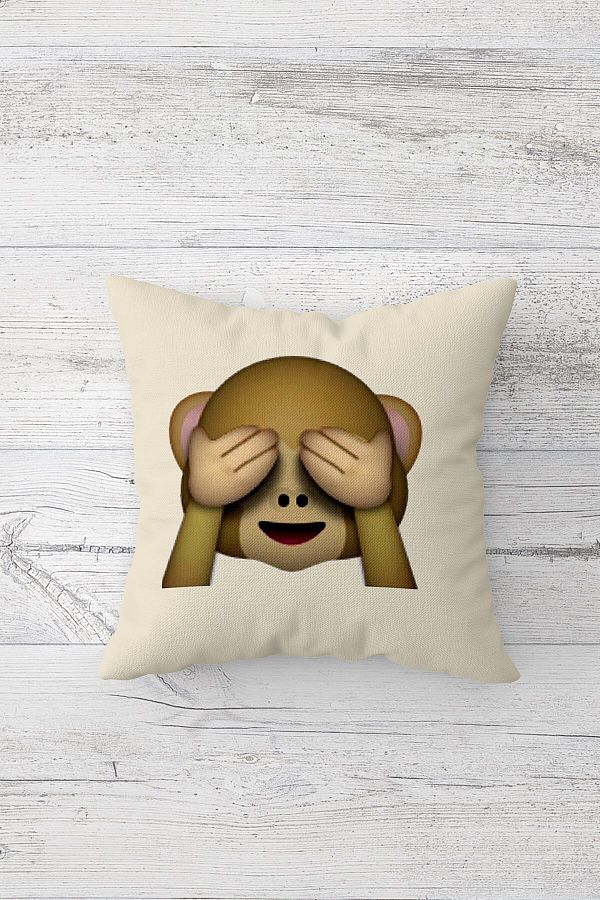 Monkey emoji cushion discount