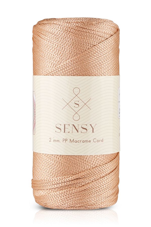 SENSY-2 Mm - 200 gr Polyester Macrame Thread Skin Color 230 M Polyester Macrame Thread Suppla Rope And Bag Thread 1
