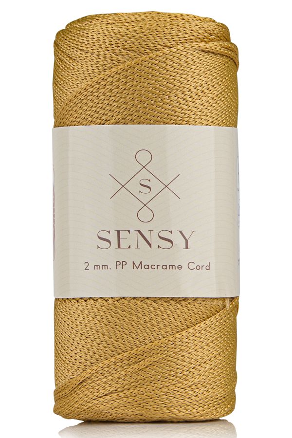 SENSY-2 مم - 200 جرام خيط بوليستر مكرامية خردل 230 متر خيط بوليستر مكرامية حبل إضافي وخيط حقيبة 1