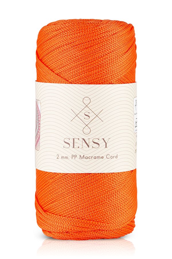 SENSY-2 Mm - 200 gr Polyester Macrame Thread Orange 230 M Polyester Macrame Thread Suppla Rope And Bag Thread 1