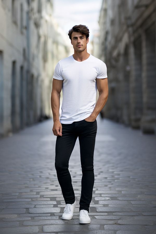 Trendyol Collection-Black Men's Skinny Stretch Fabric Slim Fit Non-Fading Jeans Tmnss20Je0236 1