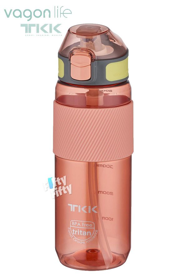 Vagonlife-TKK 700 ML Thick Non-Bite Straw Bpa-Free Tritan Water Flask with Carrying Handle FFTKK1003-700ML 1