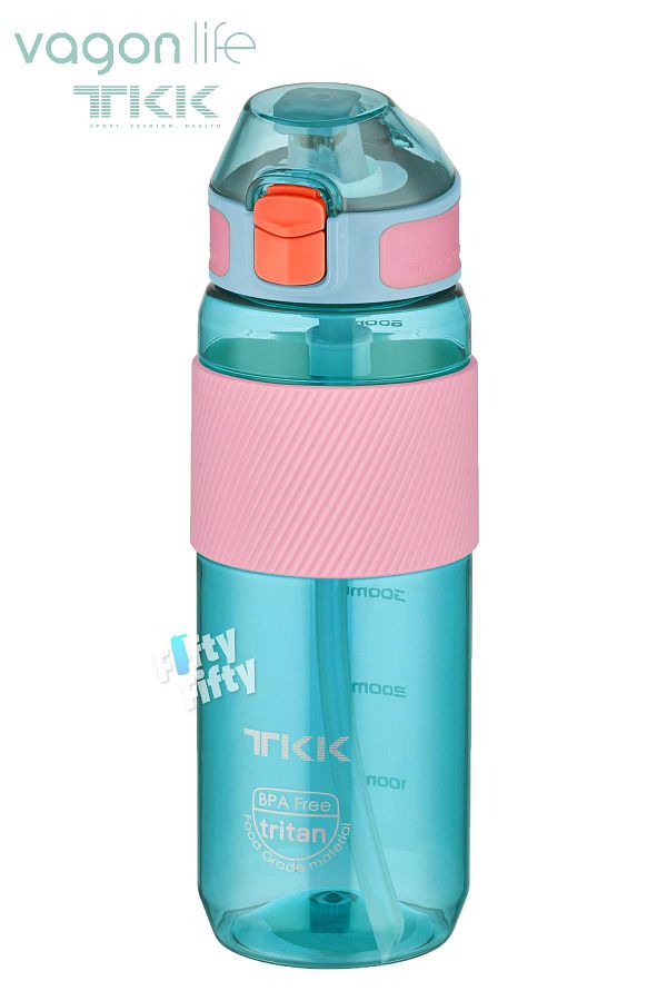 Vagonlife-TKK 700 ML Thick Non-Bite Straw Bpa-Free Tritan Water Flask with Carrying Handle FFTKK1003-700ML 1