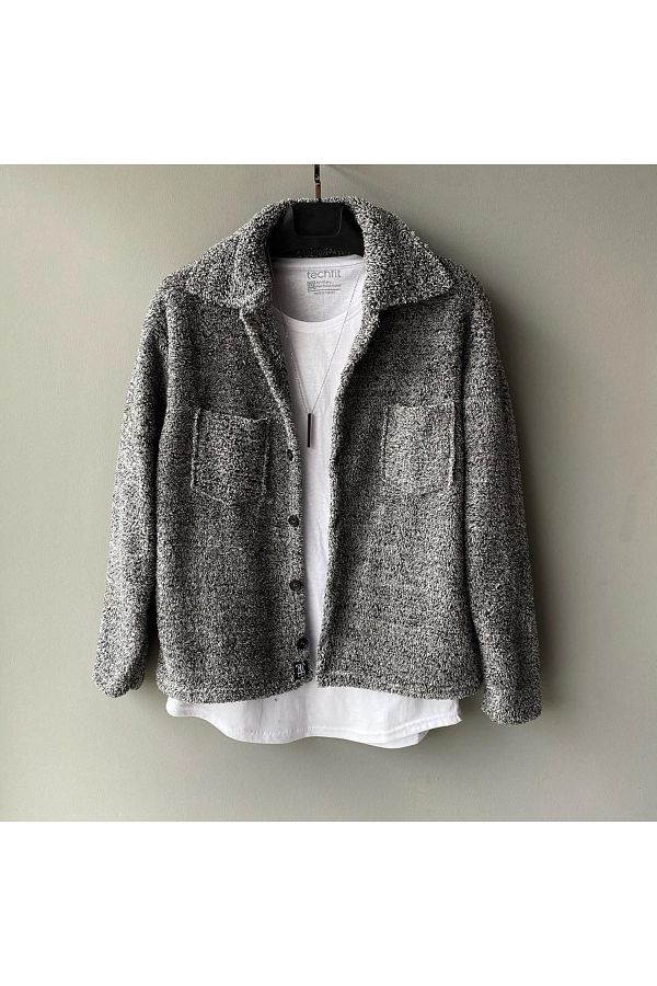 VİPER-Plush Jacket Wool Regular Pattern 1