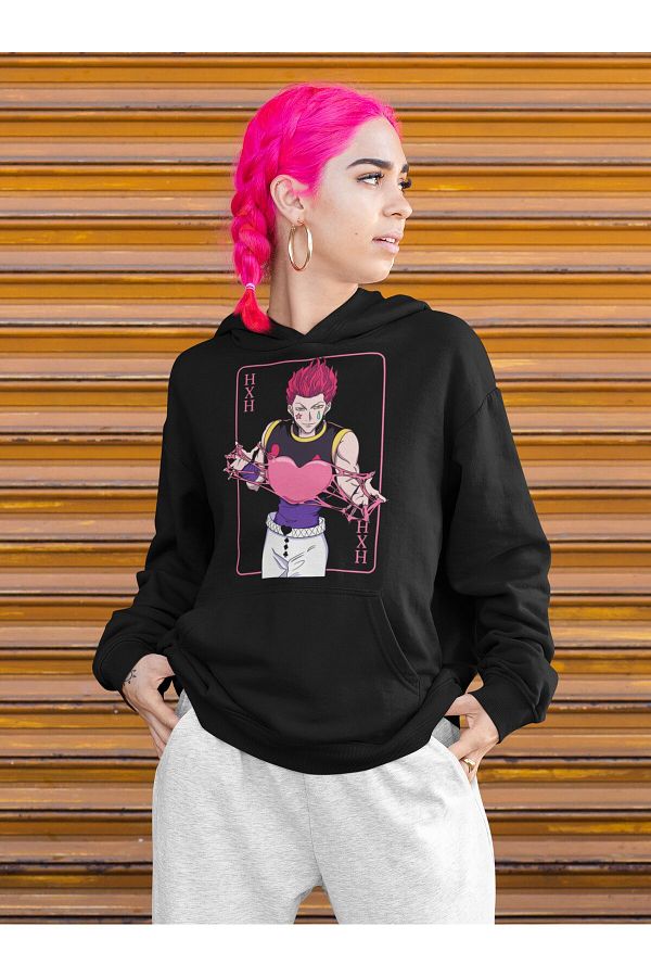 Fuddy Moda Hunter X Hunter Hisoka Hxh Printed Hooded Sweatshirt Unisex Oversize Anime Printed Hoodie Trendyol