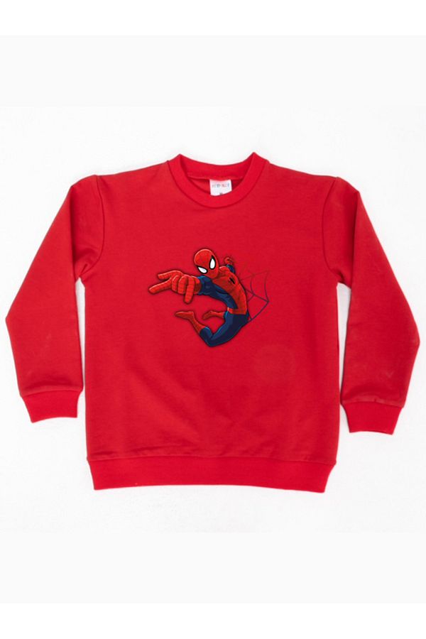 SPIDERMAN-Hanorac pentru copii din țesătură de bumbac spiderman imprimat 1