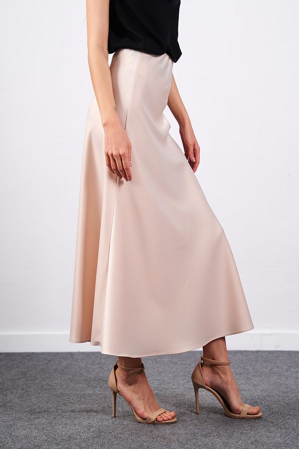 Kari satin midi skirt deals